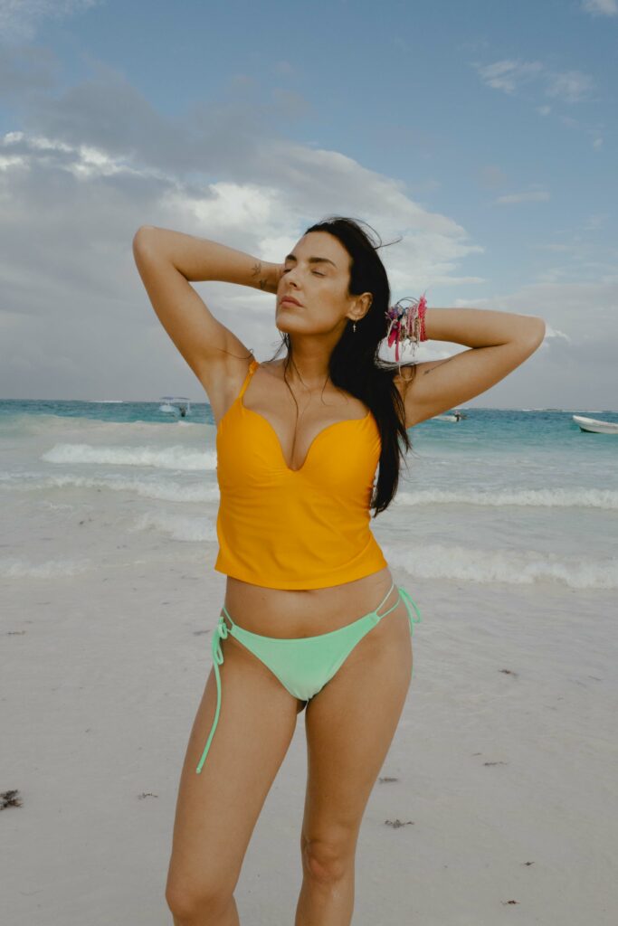 tankini push-up orange OFF DUTY Beach Club