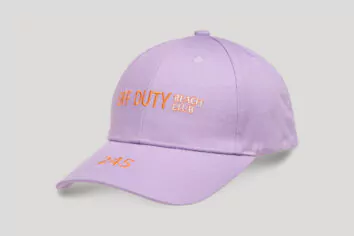 <FONT color="#FF8700">Liv – </FONT color>Casquette-Bijoux Lilas/Orange Néon